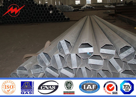 alta tensão de aço tubular galvanizada 40kn de Polo da transmissão de 27.5m polo claro