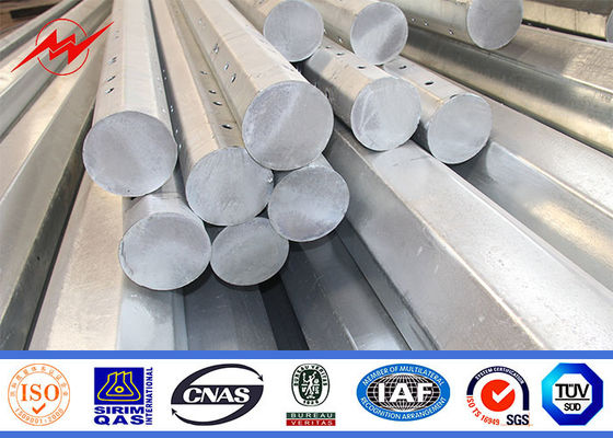 alta tensão de aço tubular galvanizada 40kn de Polo da transmissão de 27.5m polo claro