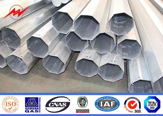 alta tensão de aço tubular galvanizada 40kn de Polo da transmissão de 27.5m polo claro