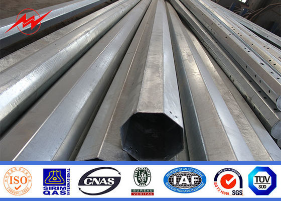 alta tensão de aço tubular galvanizada 40kn de Polo da transmissão de 27.5m polo claro