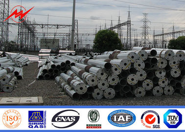 o mergulho quente do único braço de 8m galvanizou Polo de aço para a iluminação exterior
