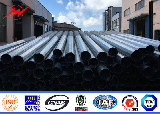 8M 6.5KN que quebram a galvanização tubular de aço do mergulho quente de Polo Q345 da carga
