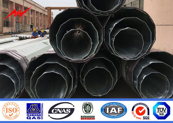 8M 6.5KN que quebram a galvanização tubular de aço do mergulho quente de Polo Q345 da carga