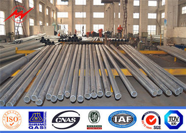 galvanização Polo tubular de aço do mergulho quente de 11.8-20m para a linha elétrica