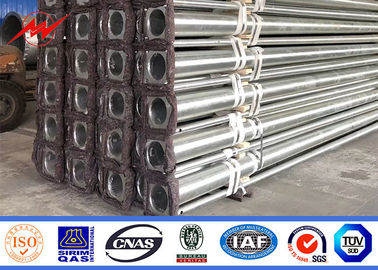 O mergulho quente de Q345 Q235 galvanizou o soldado dobro polo claro do braço 12m
