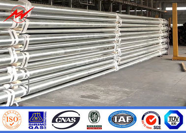 6m 7m 8m poste de energia de aço para iluminação de rua no tipo flange com alta resistência ao vento