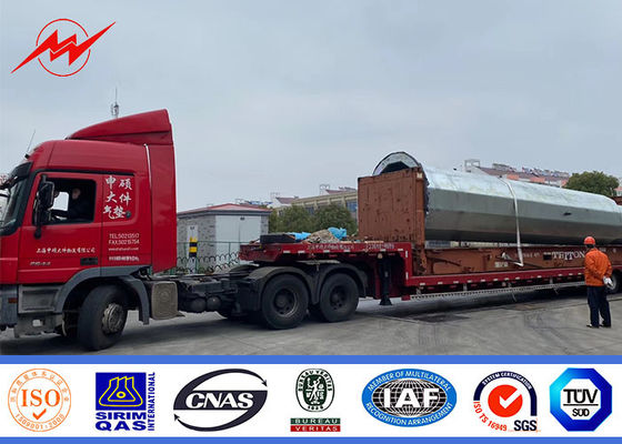 Tipo bonde tradicional da flange da torre 27m de Filipinas NGCP mono Polo