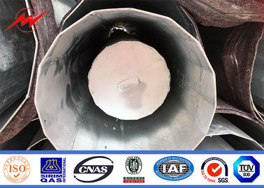 Linha de transmissão de energia Polo tubular de aço, Polo de aço galvanizado