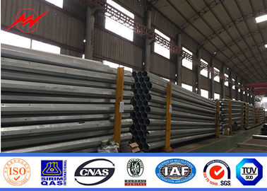 Linha de transmissão de energia Polo tubular de aço, Polo de aço galvanizado