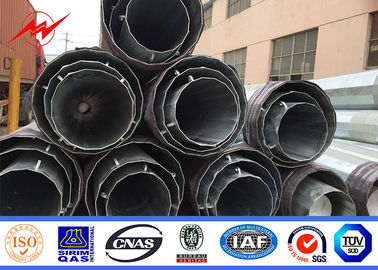 Linha de transmissão de energia Polo tubular de aço, Polo de aço galvanizado