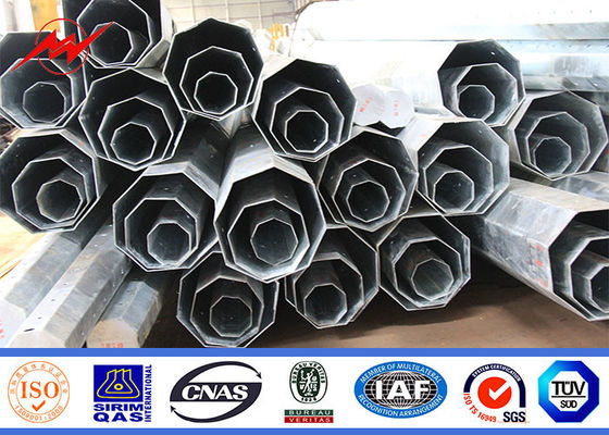 22 M Polo de aço galvanizado transmissão de energia para a linha da distribuição elétrica da parte externa