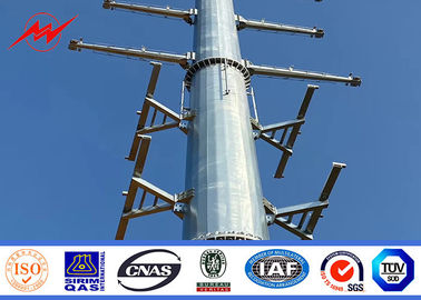 metal galvanizado redondo Polo do mergulho 132kv quente de 18m 22m para a linha de transmissão