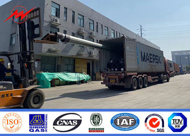 metal galvanizado enterrado 15m direto polos de serviço público dos 10m 14m para a transmissão de energia