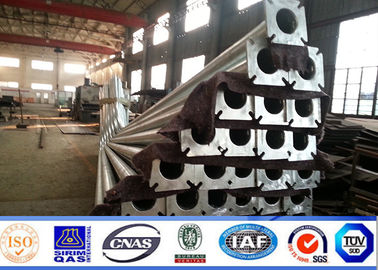 Q235/Q345 Pólo de potência de aço 3m-15m Conical Round 2.5-20mm Soldadura Galvanização