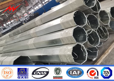 A eletricidade 69kv polo poligonal de 80ft de serviço público de aço com mastro galvanizou a estrutura