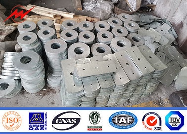 A eletricidade 69kv polo poligonal de 80ft de serviço público de aço com mastro galvanizou a estrutura