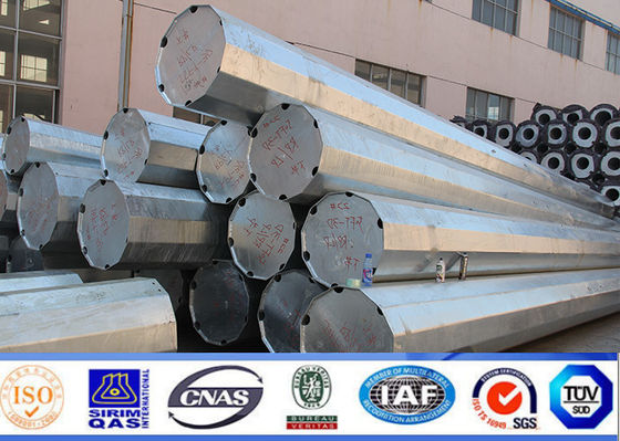 Projeto de aço bonde de uma comunicação móvel da torre de 36M 24KN HDG mono Polo