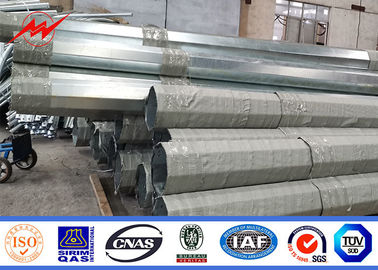 10M 33kv Linha de transmissão galvanizado a quente galvanizado aço pólo de energia com design personalizável
