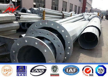 10M 33kv Linha de transmissão galvanizado a quente galvanizado aço pólo de energia com design personalizável