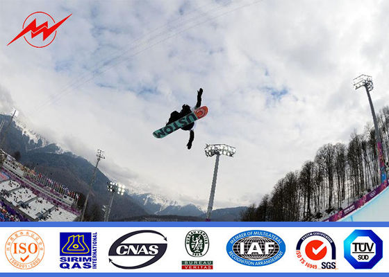 Luz de estacionamento Polígono de mastro alto