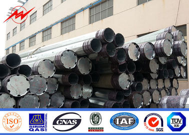 10kv - 550kv mergulho quente Polo de aço galvanizado, Electric Power Polo para a linha da distribuição