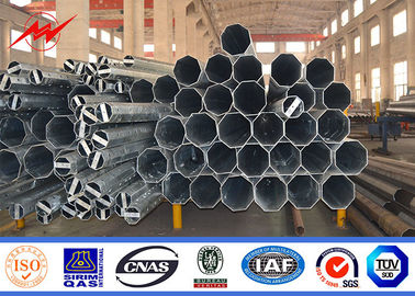 IP65 Polo de aço galvanizado tubular para a linha de transmissão 69kv elétrica