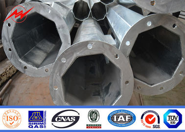IP65 Polo de aço galvanizado tubular para a linha de transmissão 69kv elétrica