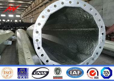 linha de aço galvanizada elétrica Polo da distribuição de polo de poder de 100ft