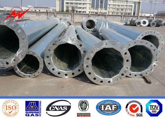 Linha de transmissão de energia tubular de aço elétrico galvanizado de 220KV