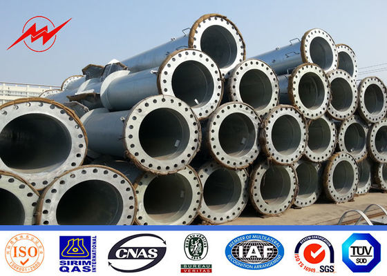 Linha de transmissão de energia tubular de aço elétrico galvanizado de 220KV