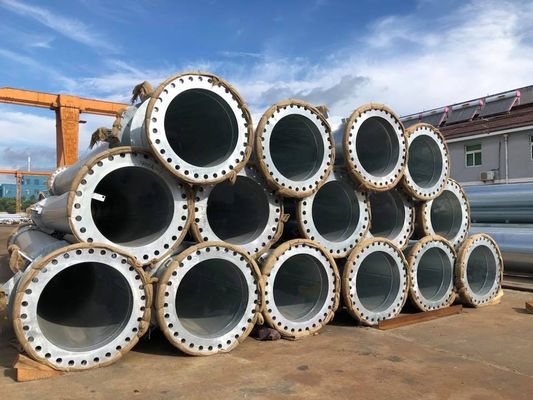 Linhas de transmissão de energia de 220 KV Polar de aço galvanizado/Polo de energia elétrica