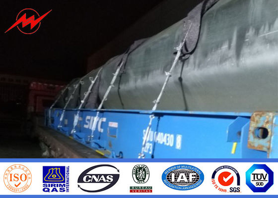 transmissão de energia galvanizada 30m Polos do metal 10MM