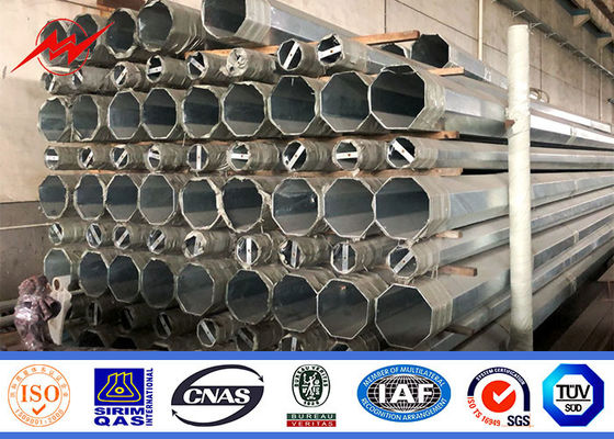 50 m de pólo de aço galvanizado Q235 para transmissão de energia elétrica