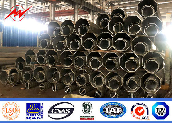 Espessura personalizada 345Mpa polo de serviço público de aço da altura 16m 4mm para a linha africana da distribuição