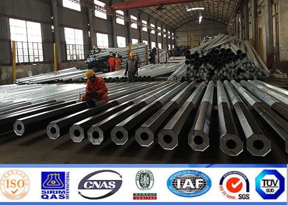 ASTM A123 Polos de energia de utilidade galvanização e revestimento de poliéster de cor