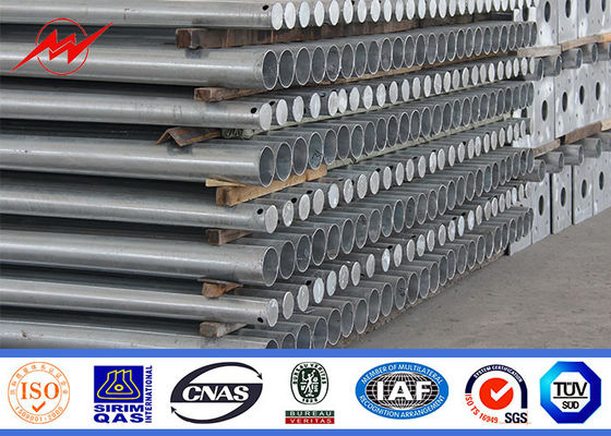 galvanização do mergulho quente de polos claros de rua do certificado Q235 do ISO 10m