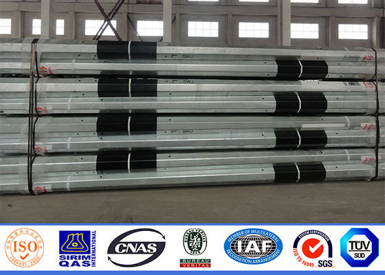 Linha de transmissão 10MM do HDG 160km/H Polo tubular de aço