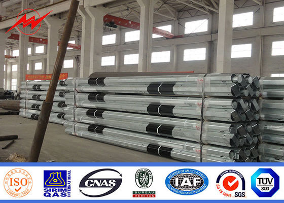 Linha de transmissão 10MM do HDG 160km/H Polo tubular de aço