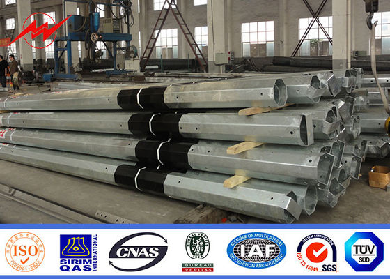 7-12M Polar de aço de potência elétrica 10m Q235 Galvanizado a quente para transmissão