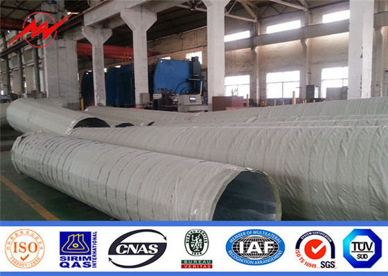 o mergulho quente de serviço público de aço de 40ft polo galvanizou a corrente elétrica cônica tubular