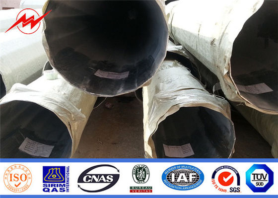 o mergulho quente de serviço público de aço de 40ft polo galvanizou a corrente elétrica cônica tubular