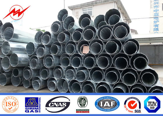8 - o mergulho quente de 18m galvanizou o círculo material de serviço público de aço de polo Gr65/forma cônica