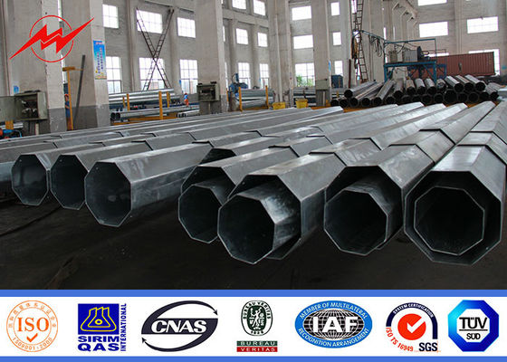 ASTM A572 GR50 15m Polo de aço 16m tubular para a linha projeto da distribuição de poder