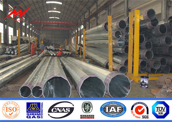 aço galvanizado poder Polo tubular da transmissão de energia 220kv