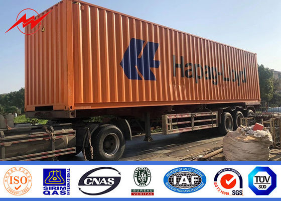 ASTM A572 GR50 15m Polo de aço 16m tubular para a linha projeto da distribuição de poder