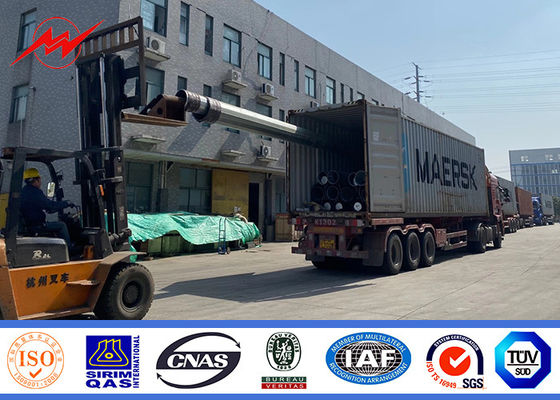 ASTM A572 GR50 15m Polo de aço 16m tubular para a linha projeto da distribuição de poder
