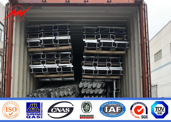 ASTM A572 GR50 15m Polo de aço 16m tubular para a linha projeto da distribuição de poder