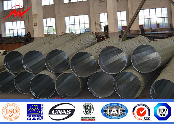 poder 1200Dan polo de aço galvanizado 2000dan de 15m para a linha exterior da distribuição