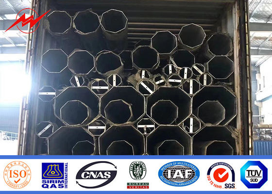 poder 1200Dan polo de aço galvanizado 2000dan de 15m para a linha exterior da distribuição