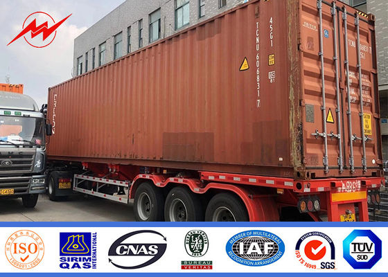 o tipo do enterro do betume de 60ft 65ft galvanizou Polo tubular de aço para a transmissão